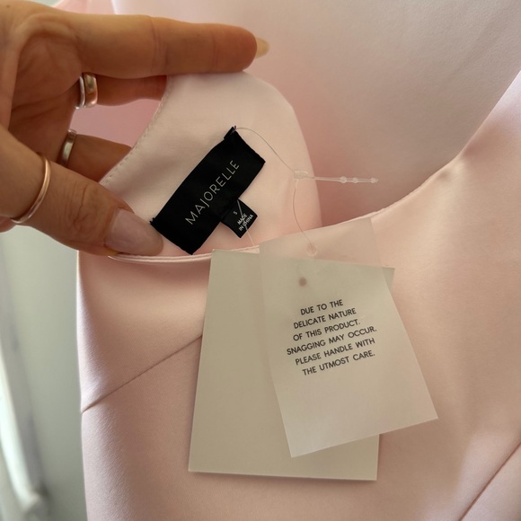 Majorelle Chiara Mini Dress Charmeuse Heavy Satin Bow Party Bridal Ballerina - Picture 5 of 5